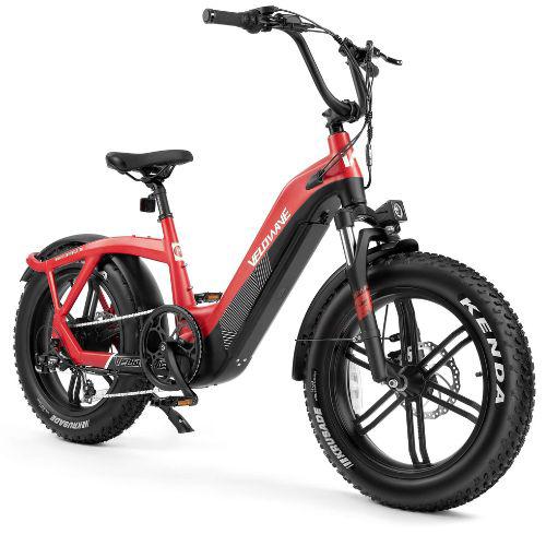 Velowave-Pony-750W-Fat-Tire-Step-Thru-Electric-Bike-fat-Velowave-Ebike-Red-None