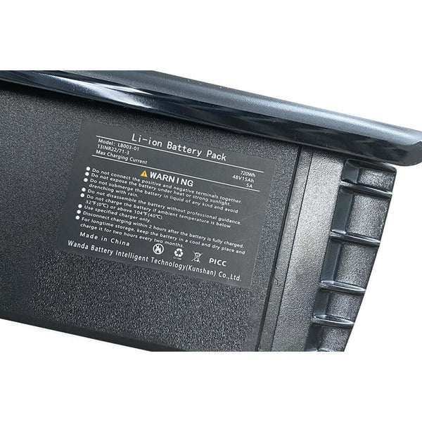 Velowave 48V/15Ah Ranger Replacement Battery - Main Image