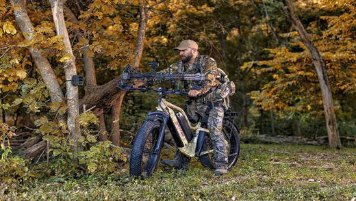 Man using hunting ebike