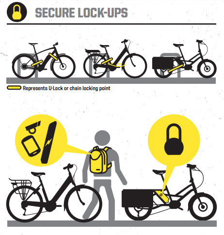 Wheel up bike lock deals