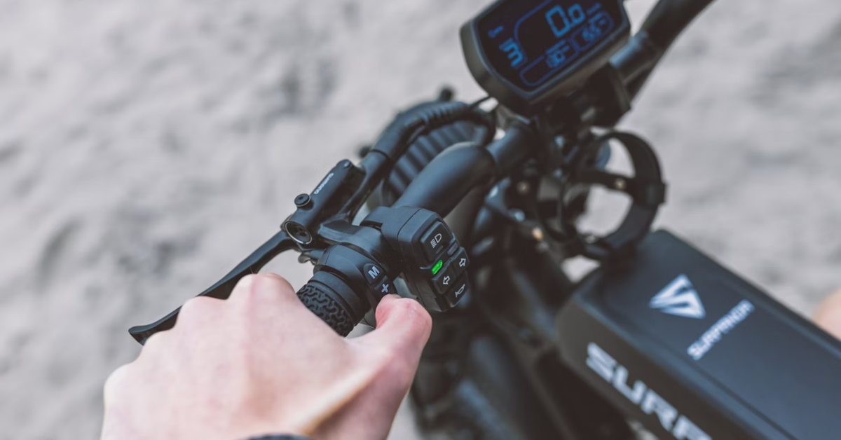 Throttle electric bike sale