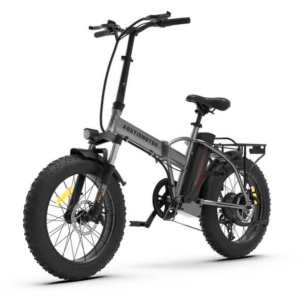 Aostirmotor A30 750W Fat Tire Folding Ebike w/ Twist Throttle