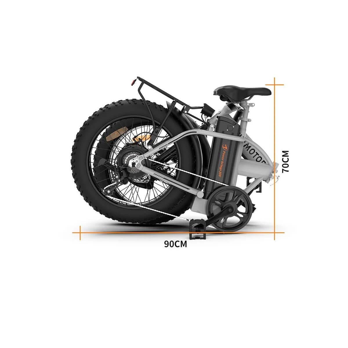 Aostirmotor A30 750W Fat Tire Folding Ebike w/ Twist Throttle