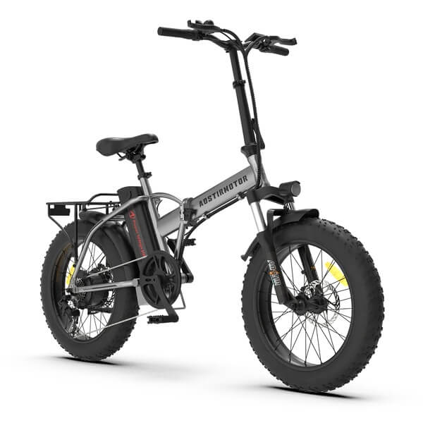 Aostirmotor A30 750W Fat Tire Folding Ebike w/ Twist Throttle