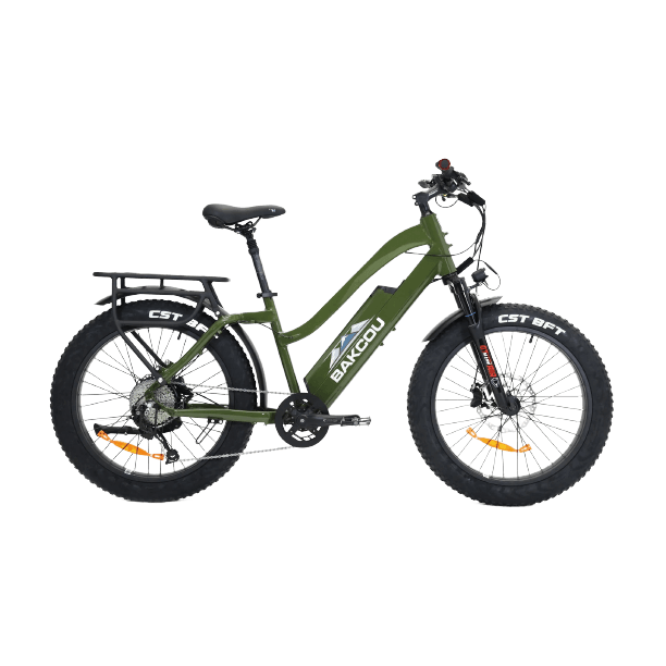 Bakcou Flatlander Step Through 750W Fat Tire Electric Hunting Bike