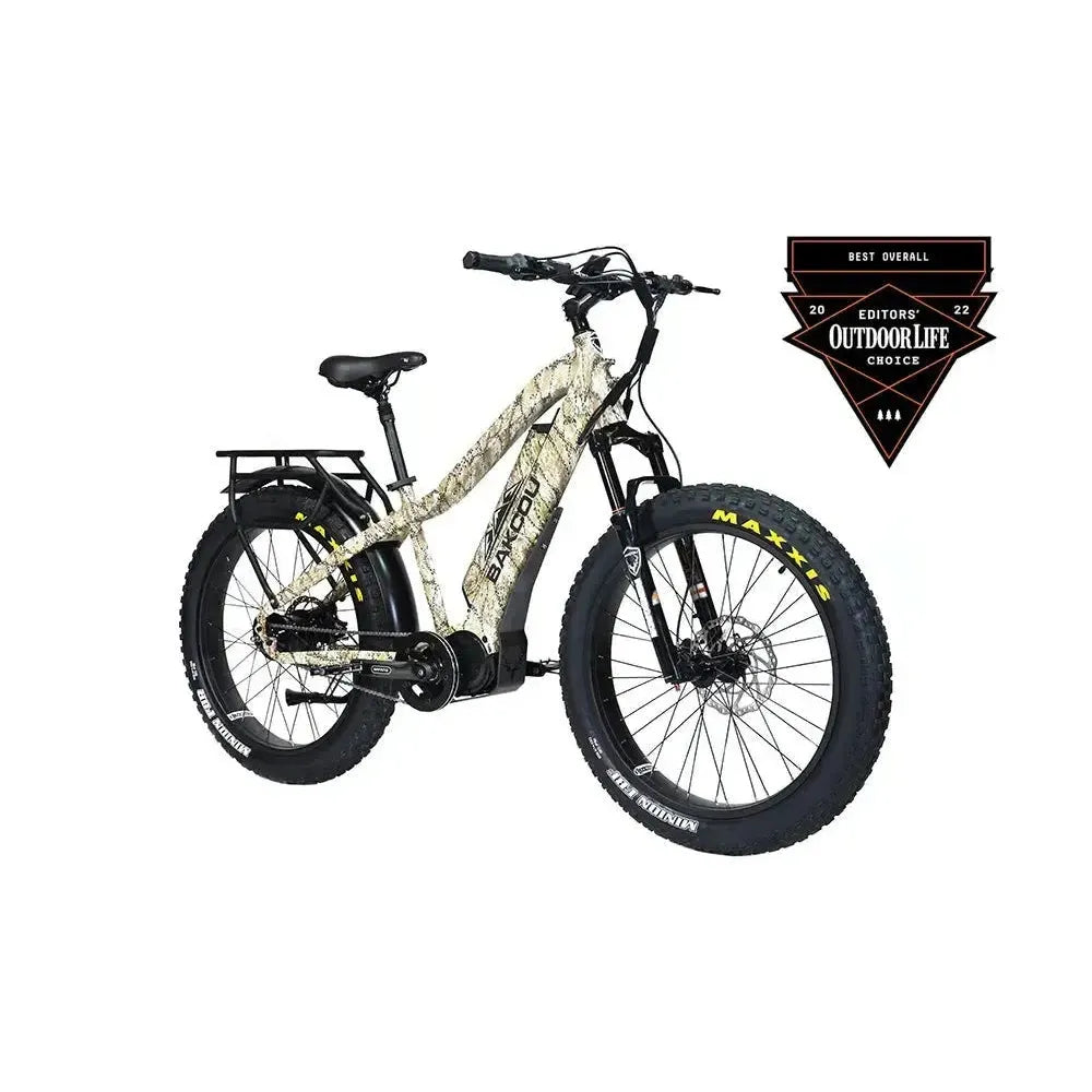 Bakcou Mule Jäger 1000W Mid-Drive Fat Tire Electric Bike