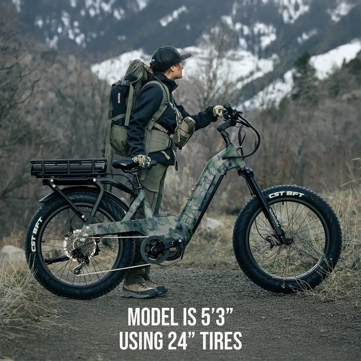 Bakcou Mule SD Step-Thru 1000W 52V/20Ah Fat Tire Adventure Ebike