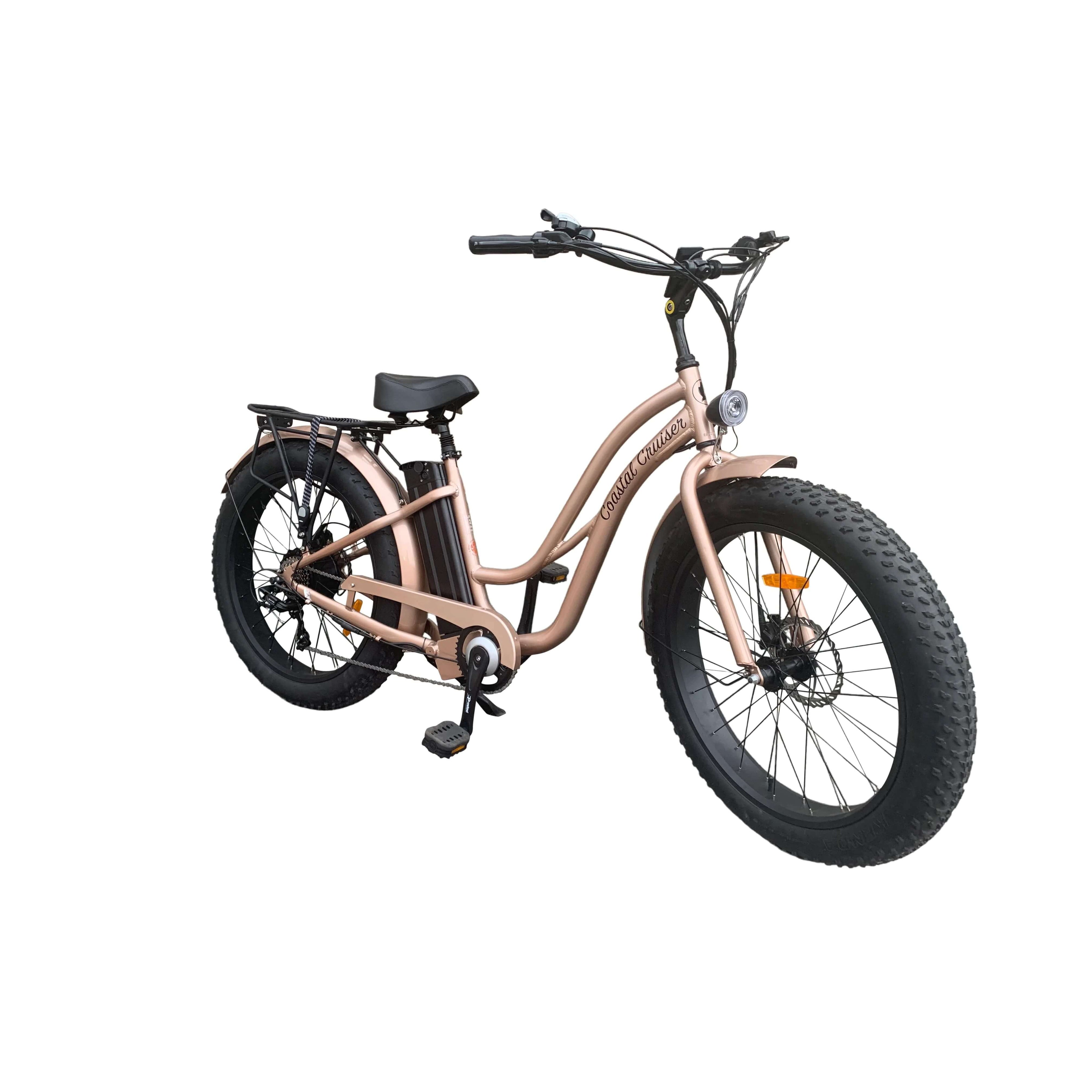 Coastal Cruiser 750W Fat Tire Step-Thru Cruiser Ebike