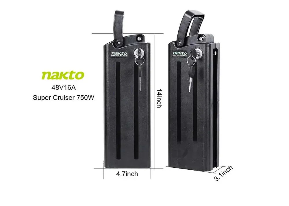Ebike Battery Replacement for Nakto Super Cruiser