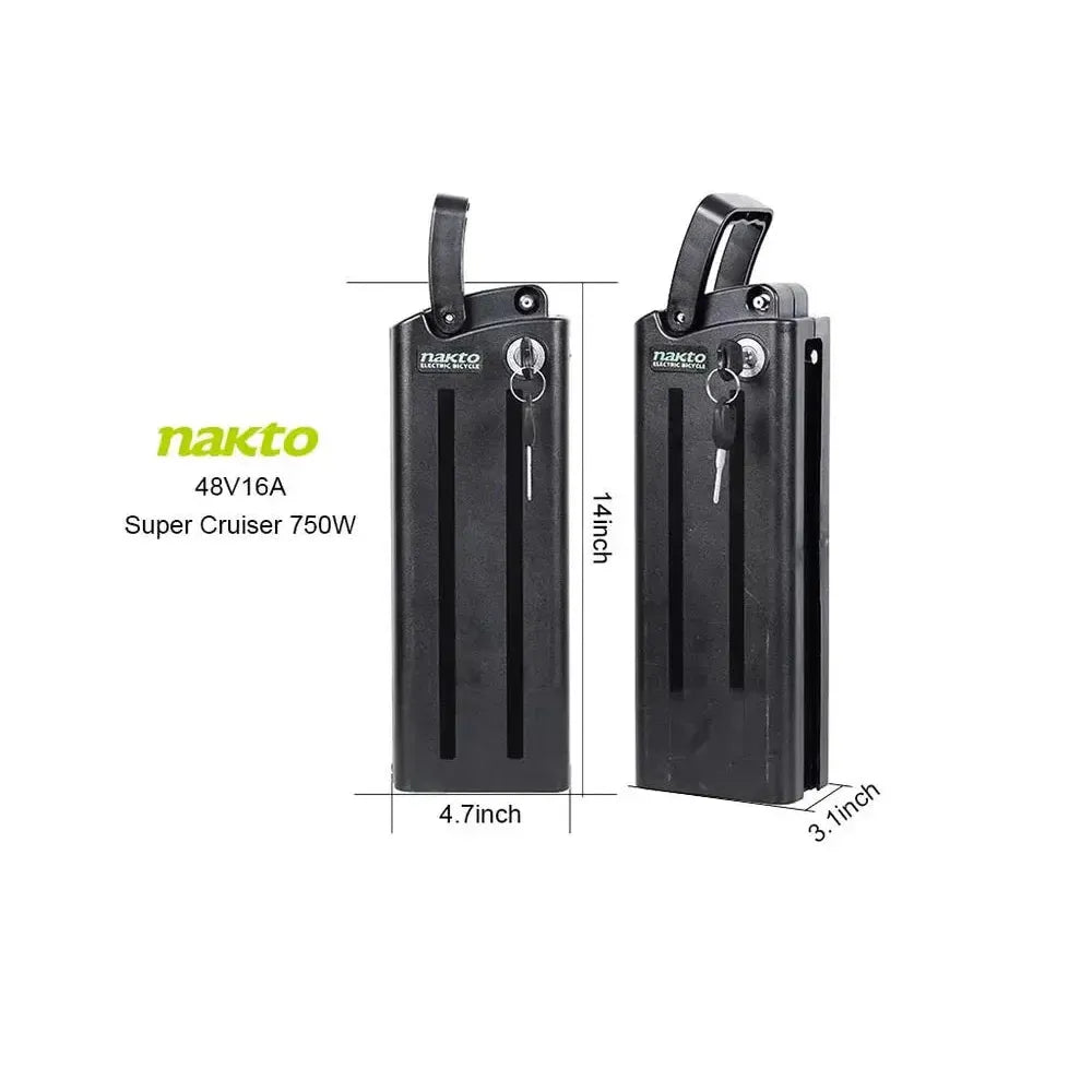 Ebike Battery Replacement for Nakto Super Cruiser