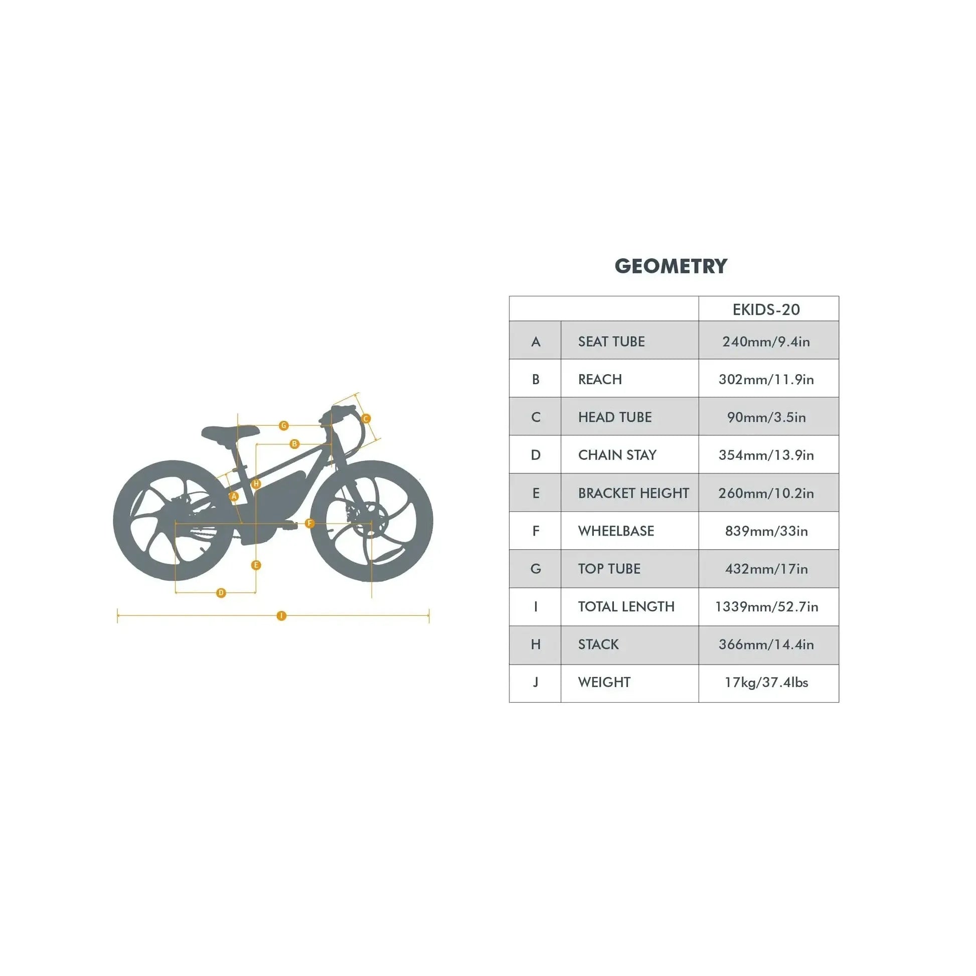 Eunorau EKIDS20 1.0 250W Rear Drive 24V/10Ah Electric Bike