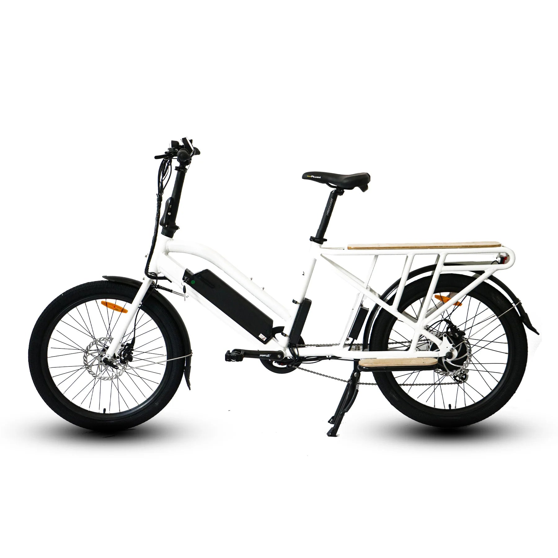 Eunorau Max-Cargo 2.0 750W Electric Cargo Bike w/ Thumb Throttle