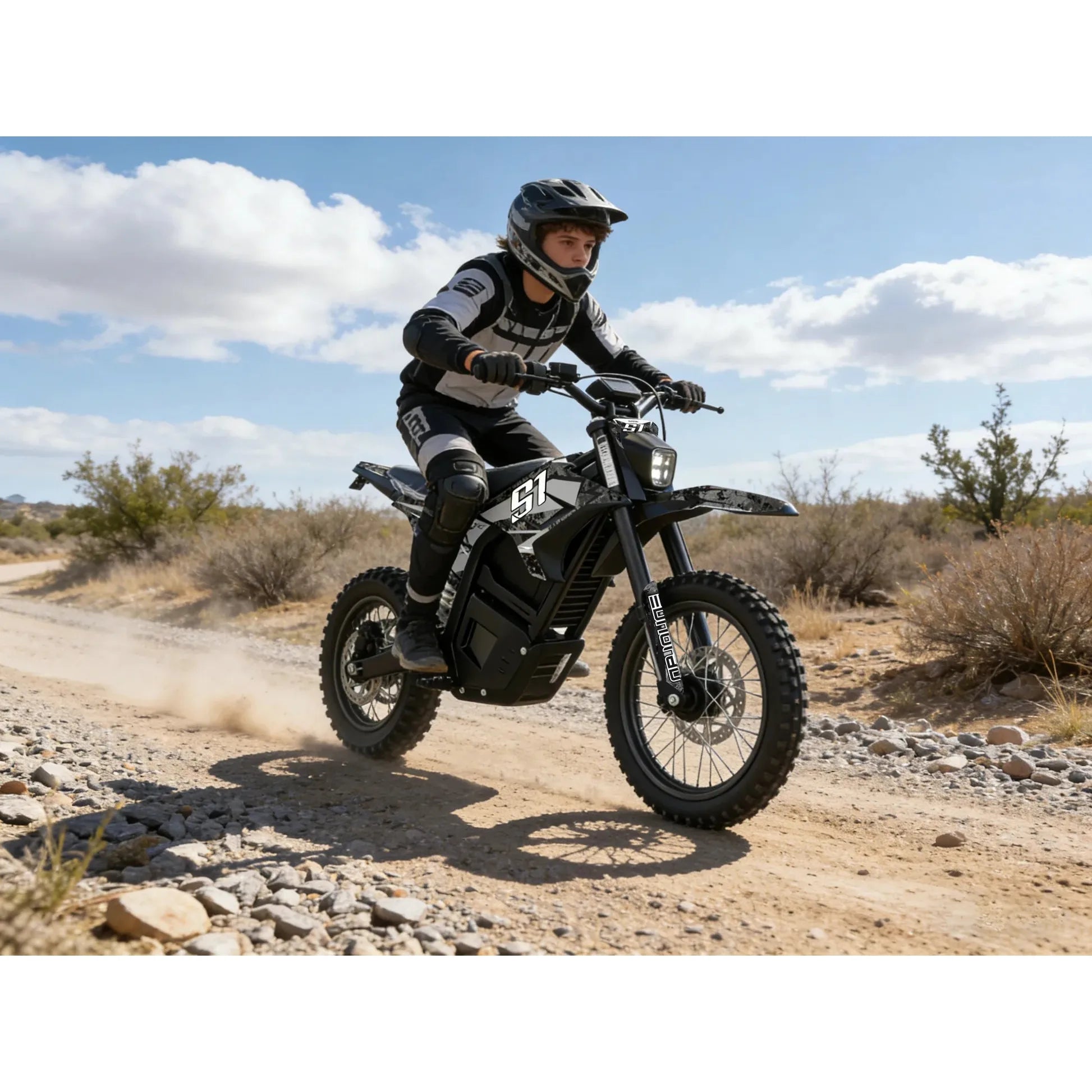 Eunorau S1 Dirt 4800W 60V/30Ah Young Riders Electric Dirt Bike