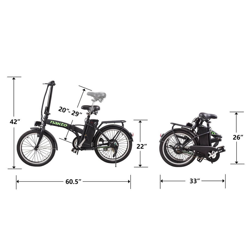 Nakto Fashion 250W Folding Electric Bicycle w/ Twist Throttle