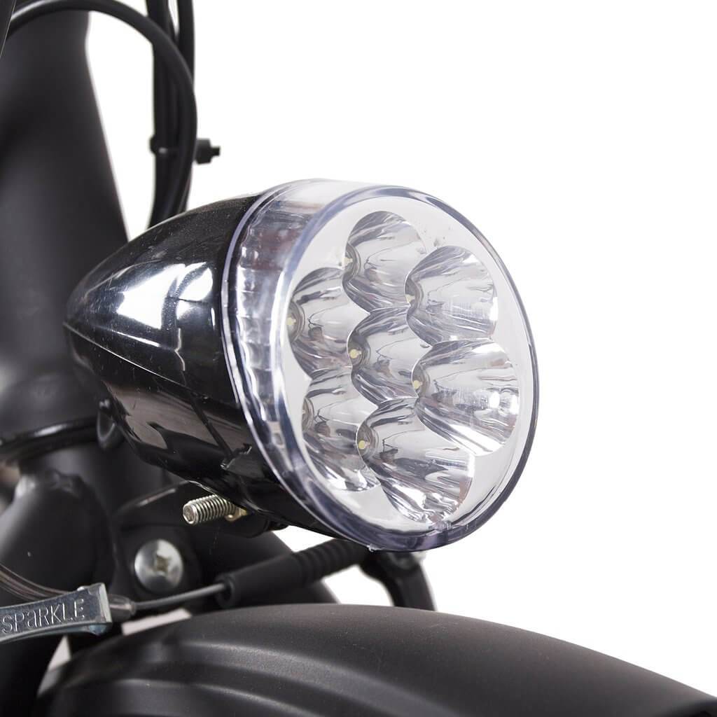 Nakto Fashion Folding Electric Bicycle-Folding-Nakto-Headlight Closeup