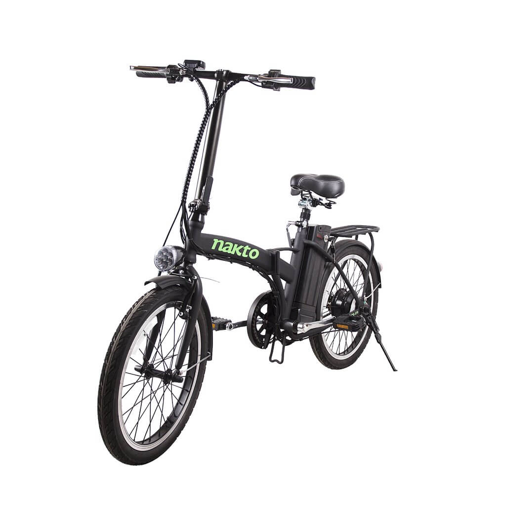 Nakto Fashion Folding Electric Bicycle-Folding-Nakto-Left Side Front Oblique View