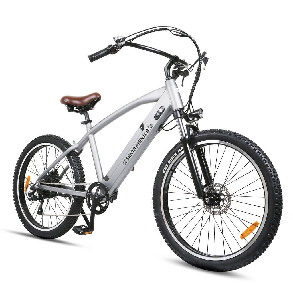 Nakto Santa Monica Cruiser Electric Bicycle-Cruiser-Nakto-Right Side Front Oblique View