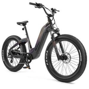 Velowave-Grace-750W-Fat-Tire-Step-Thru-Cruiser-Electric-Bike-fat-Velowave-Ebike-Black-Holographic-Glitter-None