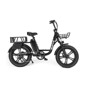 Velowave-Prado-750W-Low-Step-Fat-Tire-Electric-Bike-w-Thumb-Throttle-fat-Velowave-Ebike-Black-Front-and-Rear-Basket-Set-125-12