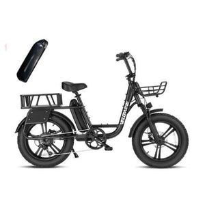 Velowave-Prado-750W-Low-Step-Fat-Tire-Electric-Bike-w-Thumb-Throttle-fat-Velowave-Ebike-Black-Front-and-Rear-Basket-Set-Extra-48V15Ah-Battery-605-26