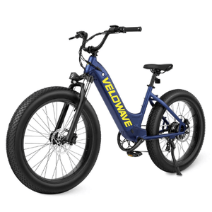 Velowave Rover FCTY4 750W Low-Step Fat Tire Electric Bike w/ Thumb Throttle
