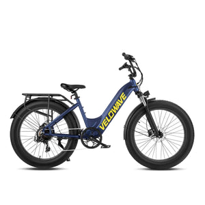 Velowave-Rover-FCTY4-750W-Low-Step-Fat-Tire-Electric-Bike-w-Thumb-Throttle-Step-Through-Velowave-Ebike-Blue-Rear-Rack-Fender-Kit-217-12