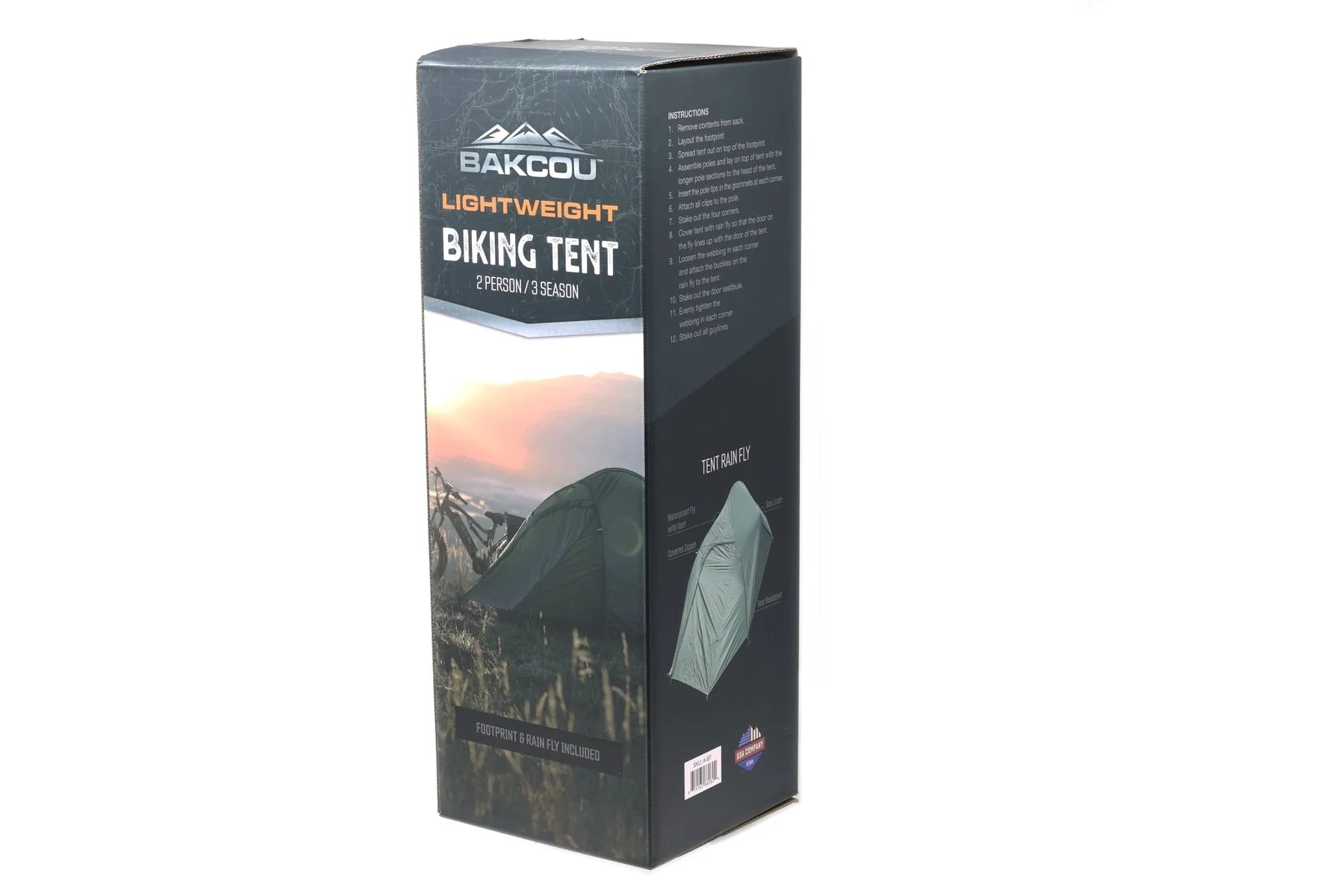 Bakcou Outdoor Adventure Ready 2-Person Bike Packing Tent