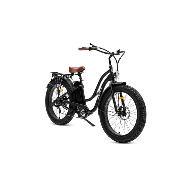 52V Swell LR2 Fat Tire 750W Step Thru Electric Beach Cruiser Step Through Swell Electric Bikes White -2