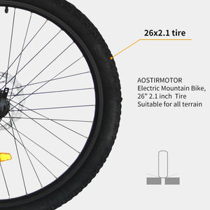 Aostirmotor Ebikes S03 City Commuter Electric Bike-Commuter-Aostirmotor Ebikes-Tire w/ Detail