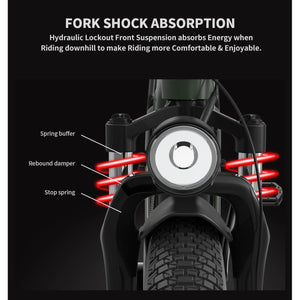 Aostirmotor-King-1000W-Fat-Tire-All-Terrain-Electric-Bike-fat-Aostirmotor-Ebikes-11-fork - Shock - Absorption