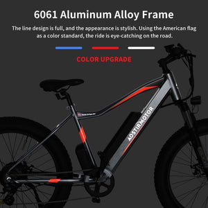 Aostirmotor S07-2 Fat Tire Electric Mountain Bike-Mountain-Aostirmotor Ebikes-Frame and Color Display