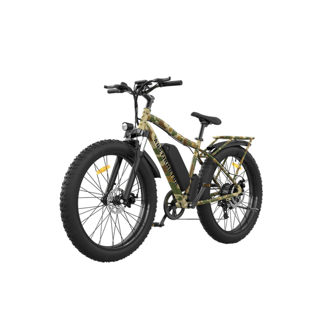 Aostirmotor S07-B Fat Tire Electric Mountain Bike-Mountain-Aostirmotor Ebikes-Right Side Front Oblique View