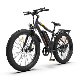 Aostirmotor S07-B Fat Tire Electric Mountain Bike-Mountain-Aostirmotor Ebikes-Left Side Front Oblique View