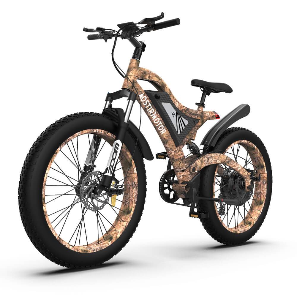 Aostirmotor S18-1500W Full-Suspension Fat Tire Electric Bike