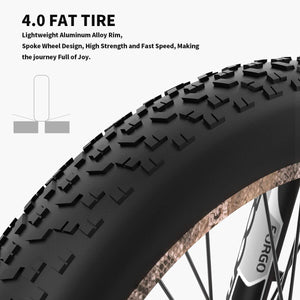 Aostirmotor S18-1500W Full-Suspension Fat Tire Ebike-Mountain-Aostirmotor Ebikes-Bike Wheel w/ Details