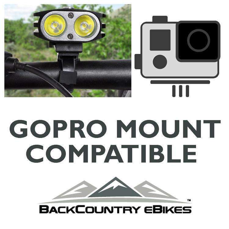 BCB-K20 Power Mountain Bike Headlight-Lights-Bakcou eBikes-Closeup Front View