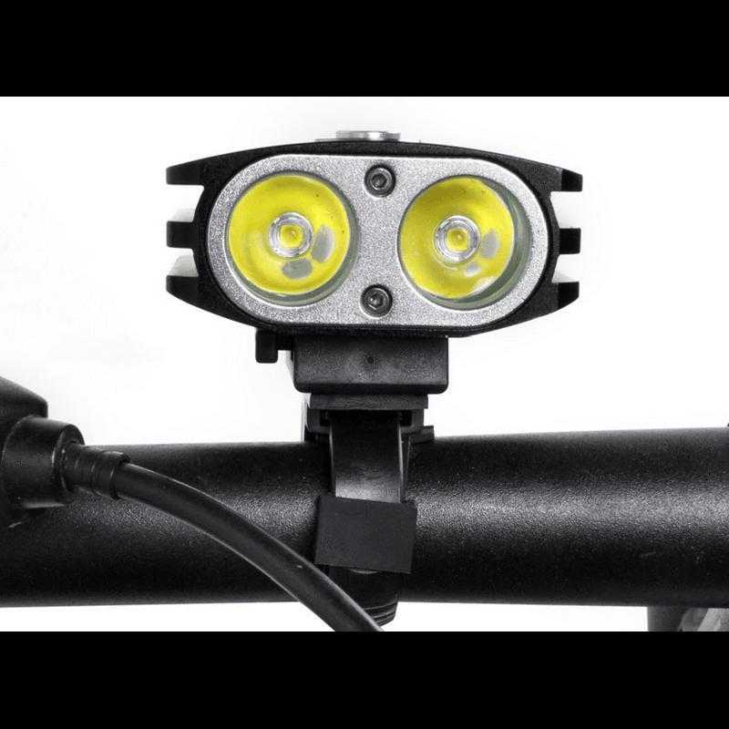 BCB-K20 Power Mountain Bike Headlight-Lights-Bakcou eBikes-Closeup Front View