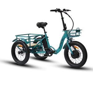 Eunorau-500W-Fat-Tire-Folding-Electric-Trike with Twist Throttle by Eunorau, model number 16.