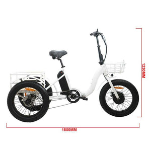 Eunorau-500W-Fat-Tire-Folding-Electric-Trike with Twist Throttle by Eunorau, model number 21.