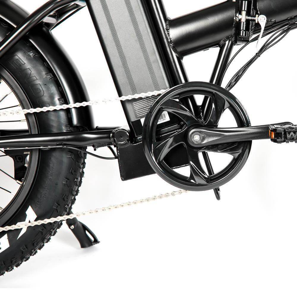 Eunorau Fat-MN Fat Tire Folding Ebike-Folding-Eunorau-Mid Section Closeup of Bike
