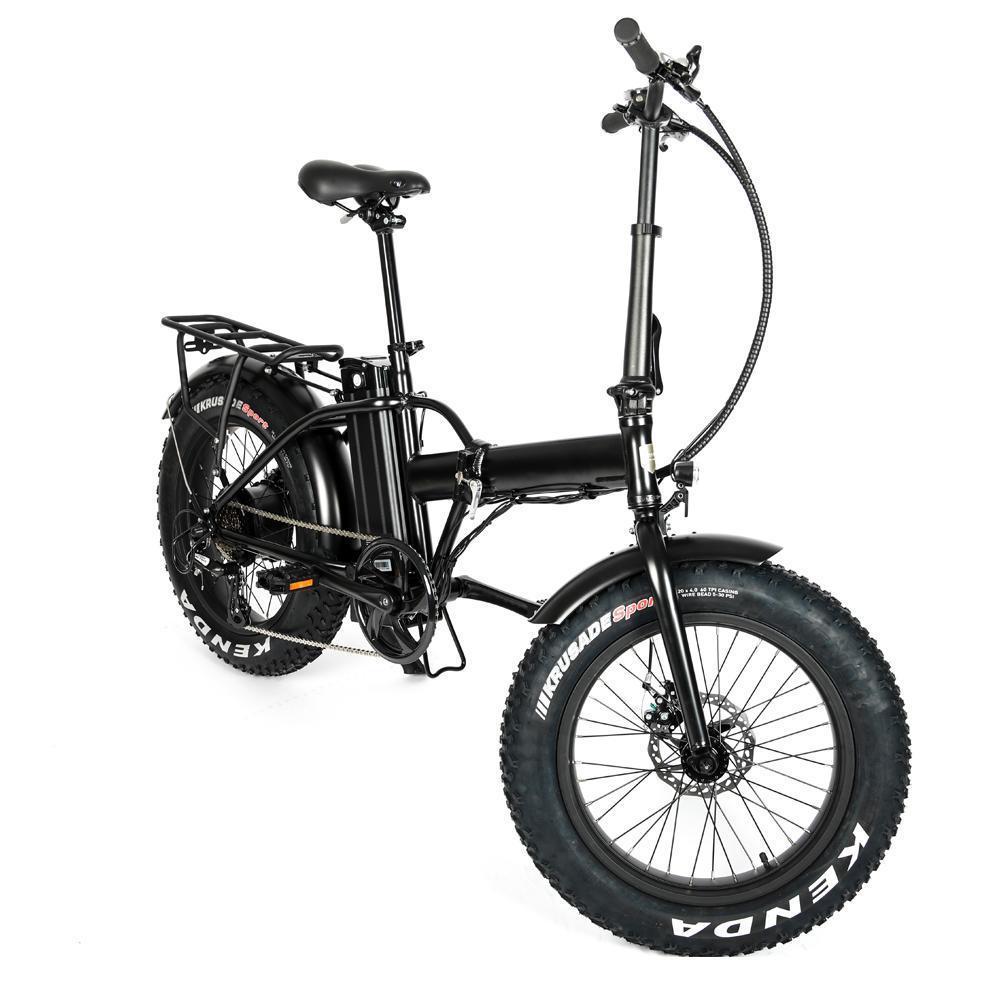 Eunorau Fat-MN Fat Tire Folding Ebike-Folding-Eunorau-Right Side Front Oblique View