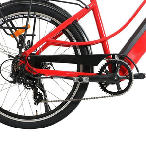 Eunorau E-Torque Step-Thru Electric Bike-Step-Through-Eunorau-Right Side Closeup View