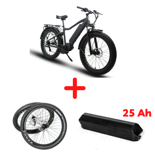 2024 Eunorau FAT-HD 1000W Mid Drive Fat Tire Electric Bike —