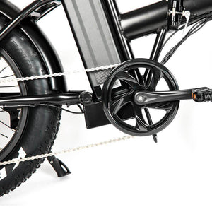 Eunorau Fat-MN Fat Tire Folding Ebike-Folding-Eunorau-Mid Section Closeup of Bike