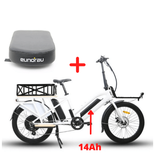 Eunorau Max Cargo 750W Electric Cargo Bike with Thumb Throttle by Eunorau - 55