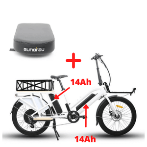 Eunorau Max-Cargo 750W Electric Cargo Bike w/ Thumb Throttle