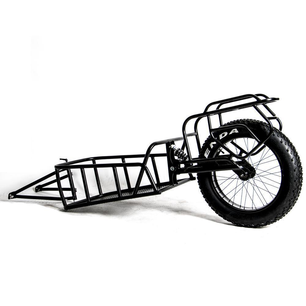 Eunorau Single Track Suspension Mountain Bike Cargo Trailer (TL-01)-Trailer-Eunorau-Left Side Oblique View