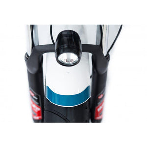 GreenBike City Path Low-Step Fat Tire Ebike-Step-Through-GreenBike Electric Motion-Closeup of Headlight