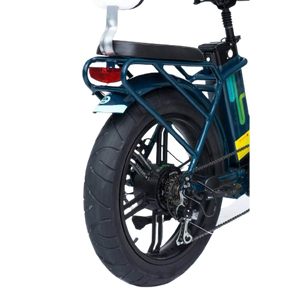 GreenBike City Path Low-Step Fat Tire Ebike-Step-Through-GreenBike Electric Motion-Rear Wheel View