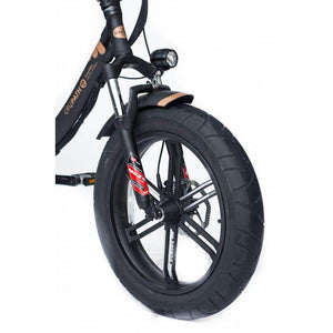 GreenBike City Path Low-Step Fat Tire Ebike-Step-Through-GreenBike Electric Motion-Front Wheel View